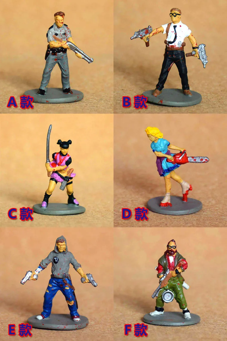 

Die Casting Slaughter Zombies Zombies A town besieged running group game and chess game piece model survivors have been painting