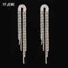 Rhinestone earrings Tassel Drop Earring For Women Luxury Jewelry Long Dangle Earing 2022 Party fashion accessories E619 ► Photo 3/6