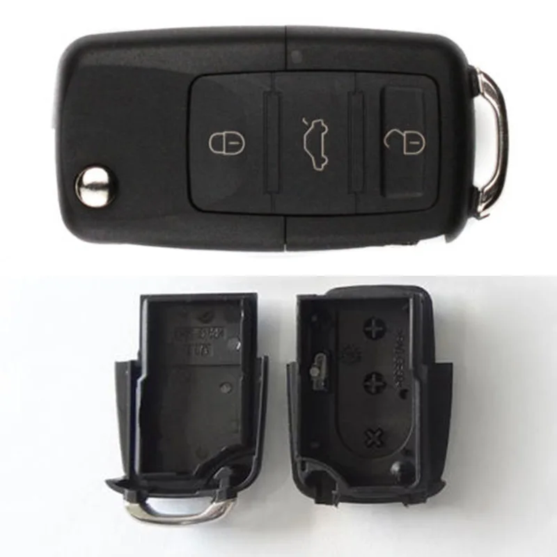 

High Quality 3-Button Car Remote Control Key Safe Compartment Container Secret Hollow Cash Car Key Shell (key not included)