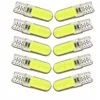 10pcs Silicone Gel COB LED Car Light 12V T10 W5W Wedge Side Parking Reading Bulb Signal Lamp Clearance Door Light 12 SMD chips ► Photo 1/4