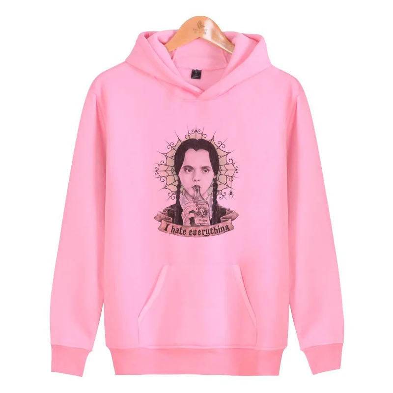 

wednesday addams hoodies sweatshirts men/women streetwear harajuku hip male hop hoddies homme pullover J2511