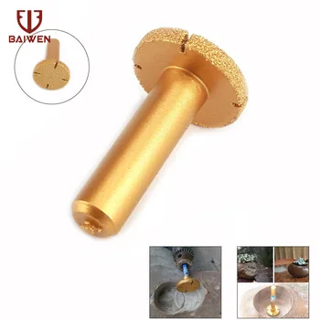 

Vacuum Brazed Diamond Router Bit For Granite Marble Router Edge Profiling Cutting Stone Edge