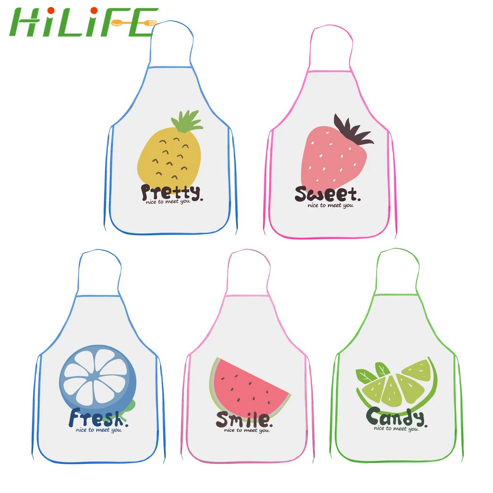 Фартук для приготовления пищи HILIFE из ПВХ с фруктовым узором фартук выпечки