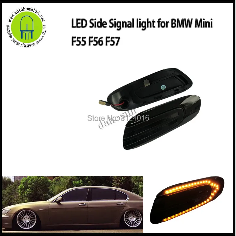 

2pc x dahosun LED Amber Dynamic Signal Side marker Light for BMW MINI COOPER F55 F56 F57 2014-2017 with waterflow effect