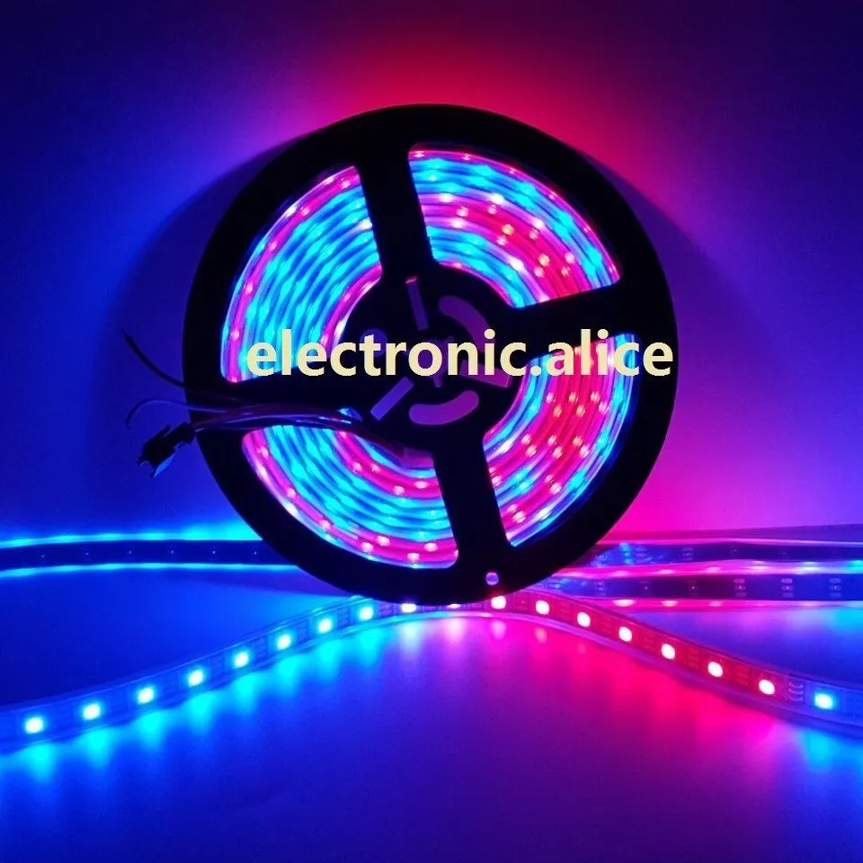 WS2812B 5050 RGB LED Strip 1M 5M 150 300Leds 144LED Individual Addressable DC5V IP20 non-waterproof New | Освещение