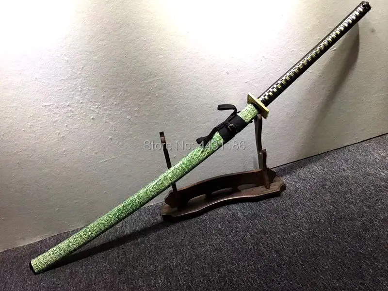 122 см* японский самурайский боевой длинный нож из закаленной глины T1095 из высокоуглеродистой стали, острый настоящий меч катана, боевой готов