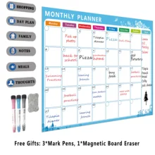 Магнитная муторная карта для детей, доска планировщика сухого стирания | A3 магнитная доска для надписей на холодильник семейный Органайзер