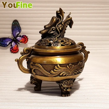

Chinese bronze faucet incense burner faucet incense burner collection unique incense burner indoor decoration