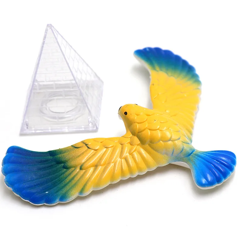 

FBIL-Magic Balancing Bird Science Desk Toy Balancing Eagle Novelty Fun Children Learning Gift Kid Educational Toy with Pyramid