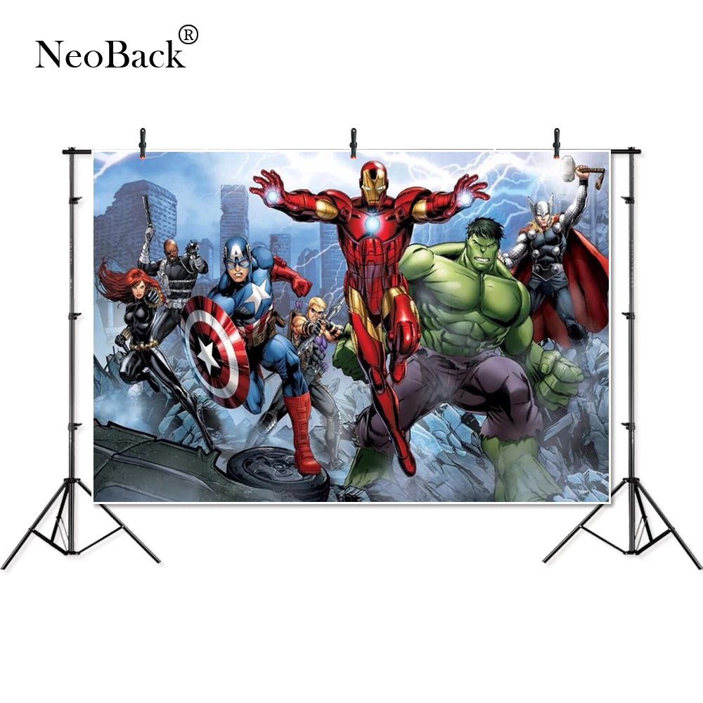 

Thin Vinyl super heroes Iron man Hulk Banner Photography Backgrounds professional indoor studio Photo Backdrops