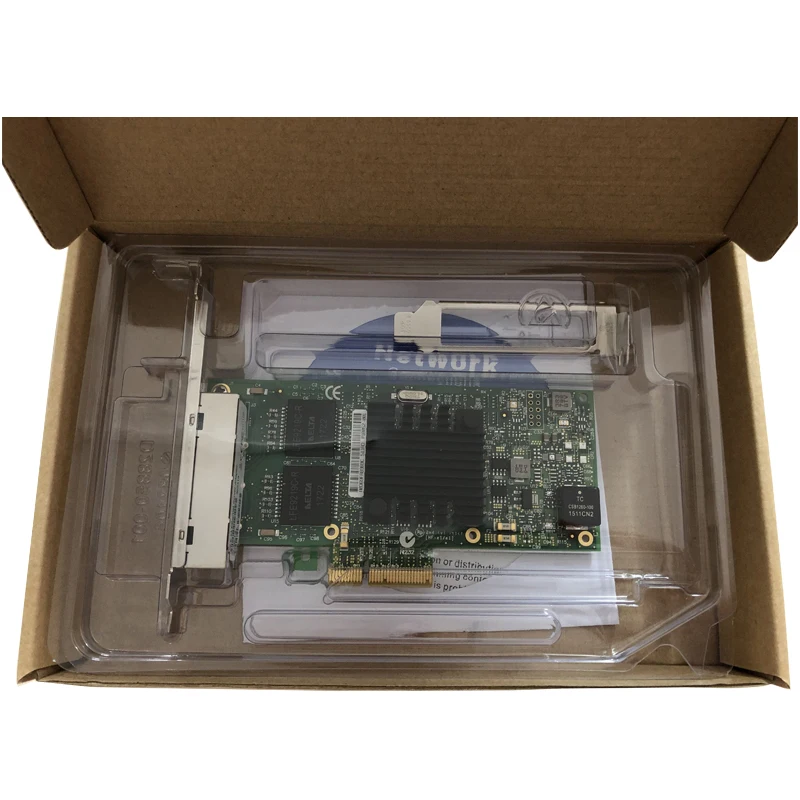 Eastforfuy intel I350 4RJ45 Quad Port Gigabit Network Server Adapter Intel I350-T4 Chipset PCI-Expres
