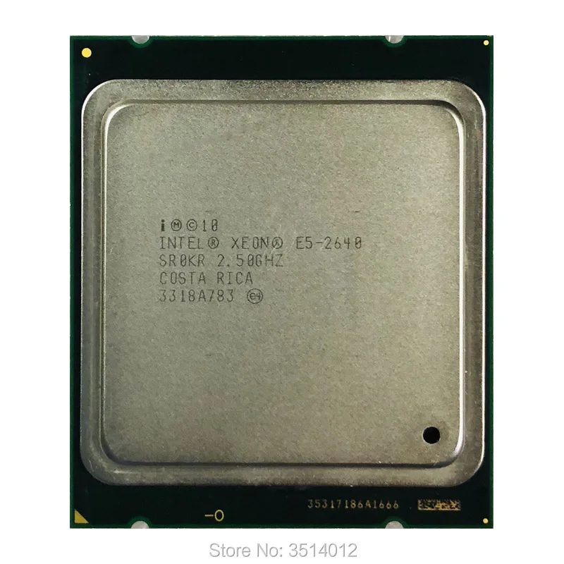 Intel xeon E5 2640 e5 2640 2.5 ghz seis núcleo processador cpu de doze ...
