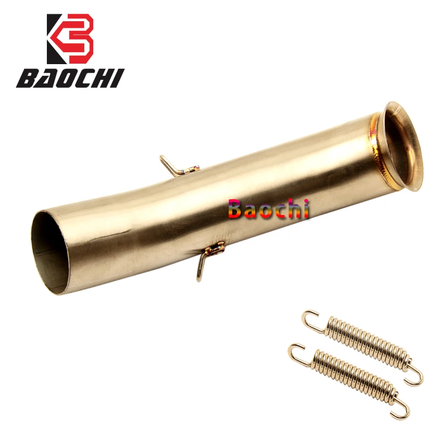 Motorcycle Exhaust Mid Tube Escape Muffler Spring Connect Pipe for KTM Duke 250 2016 2017 2018 390 RC390 RC 125 | Автомобили и