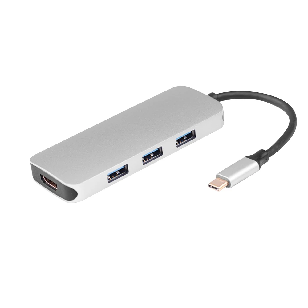 

Ult-Best 7-In-1 Type-C Hub Docking Station Support 4Kx2K Hdmi Sd/Tf Card Card Reader Pd Charging Port Adapter Aluminum Alloy M