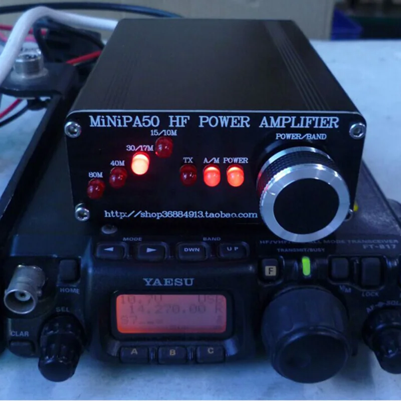 Minipa50 45W усилитель мощности HF для YASEU FT 817 ICOM IC 703 Elecraft KX3 QRP Частотный диапазон: 80m 40m 30