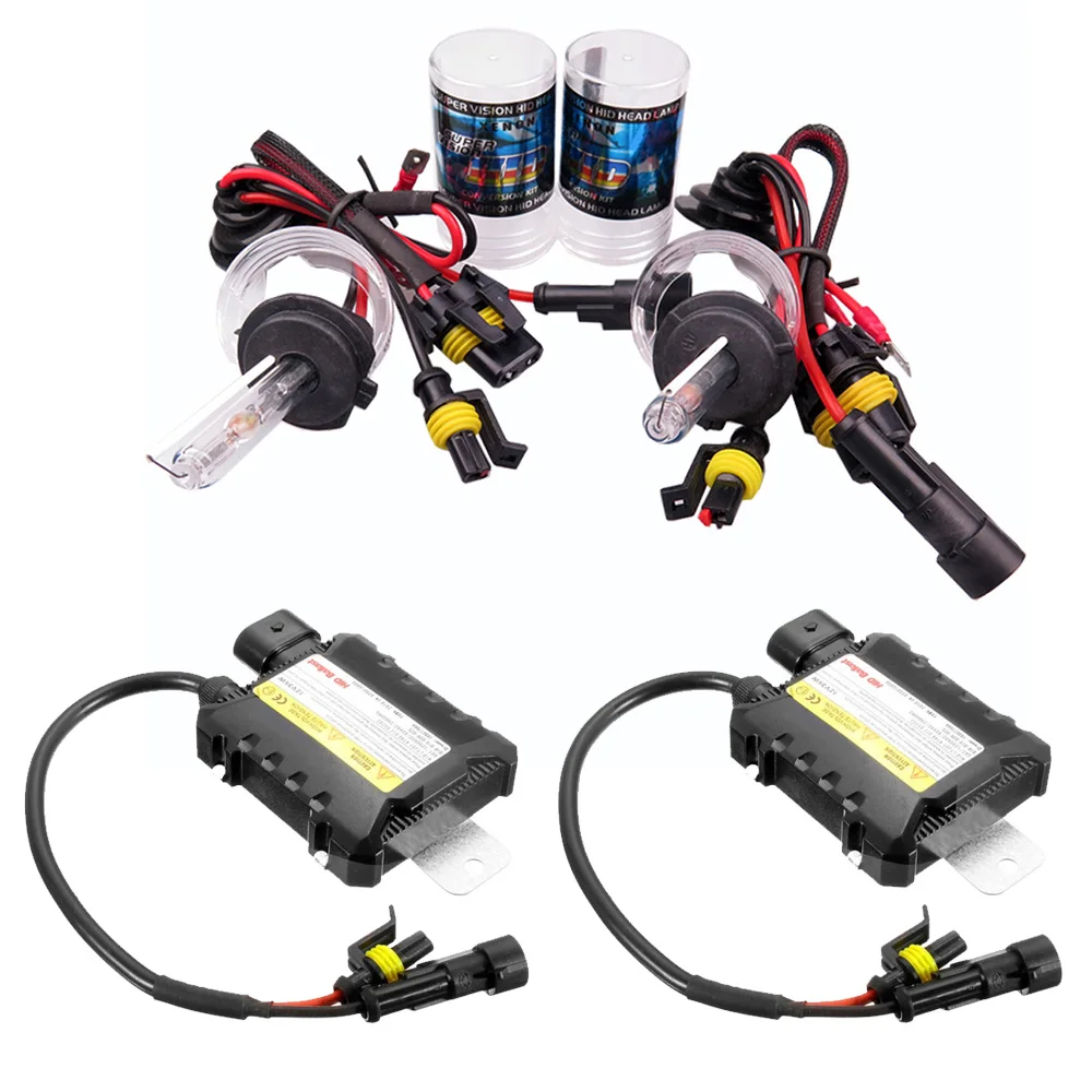 Xenon H7 35W 55W Slim Ballast kit HID Xenon Headlight bulb 12V H1 H3 H11 h7  xenon hid kit 4300k 6000k Replace Halogen Lamp