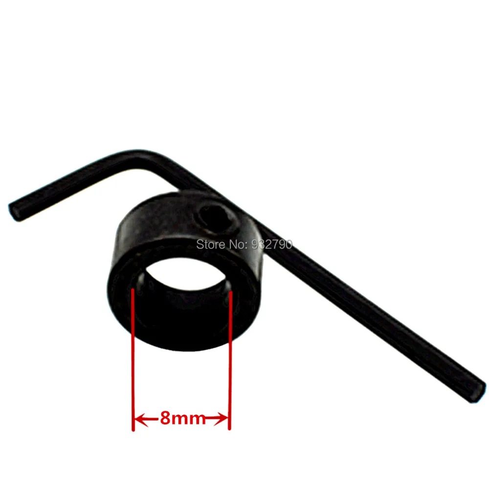 8mm 10mm Drill Bits Depth Stop Ring Positioner Collars Locator Wrench Woodworking Drill Bit Depth Stop Collars Ring Positioner
