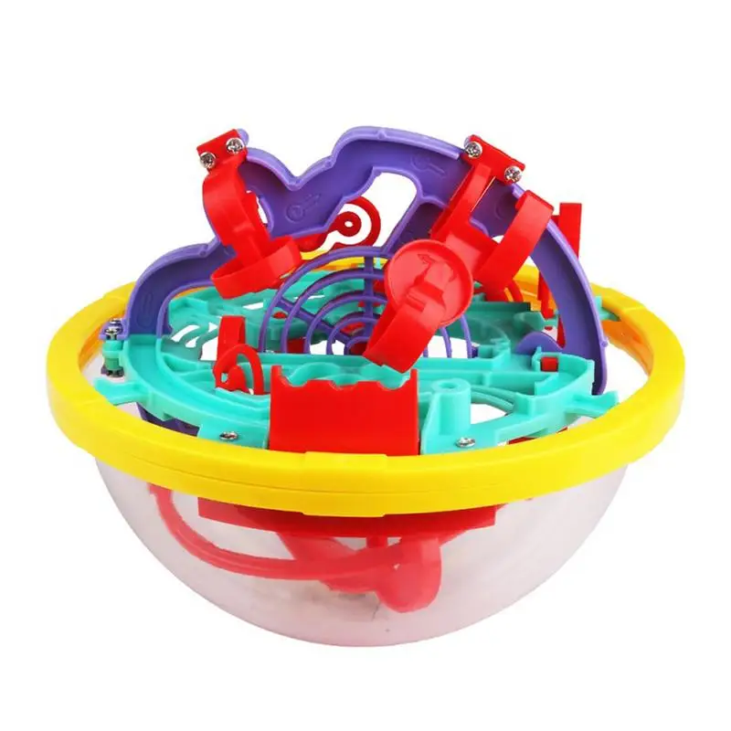 Мини 3D лабиринт игрушка пластик шар-лабиринт 100 сложная барьер разнообразные треки головоломки для обувь мальчиков девочек дети