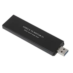 Черный USB3.0 SATA основе 2280 M.2 NGFF SATA SSD портативный корпус коробка для хранения