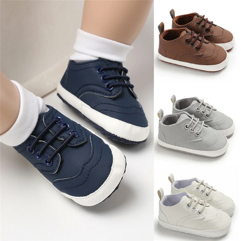Anti-Slip Toddler Baby Girl Boy Sport Shoes Soft Crib Kids Prewalker 0-18 Months