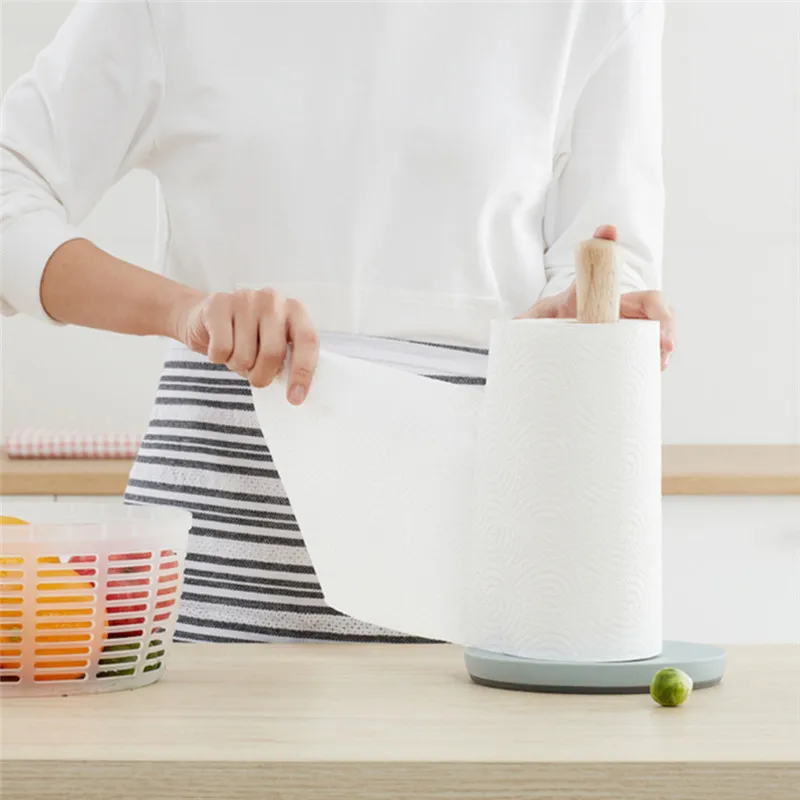 

Wood Roll Paper Rack Organization Kitchen Paper Towel Holder Racks Paper Holder Tissue Kitchen Storage Container For XIAOMI