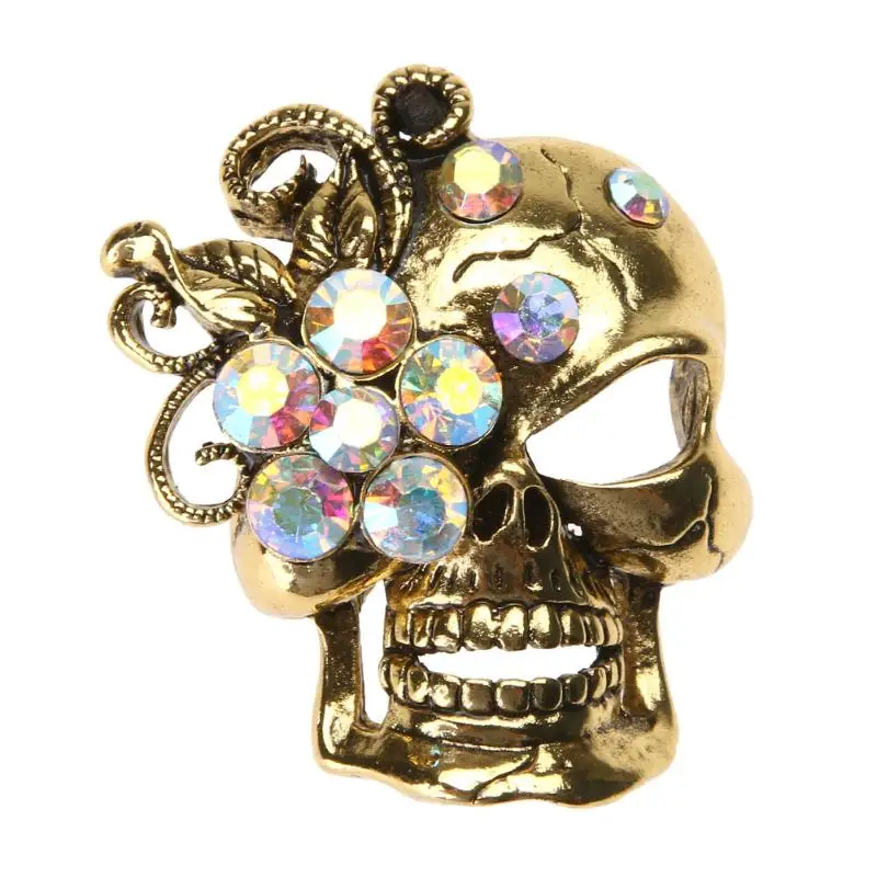 

Vintage Fashion Pin Brooch Skull Brooch Pirate Alloy Women Brooches Pin Collar Accessories Jewelry Hip pop Style MenWomen Brooch