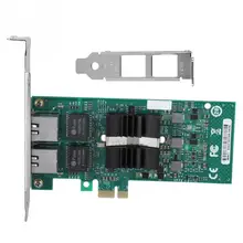 Для INTEL 82576 Gigabit PCI-e двухпортовый сетевой адаптер для настольных ПК 1000 Мбит/с серверный светодиодный сетевой адаптер