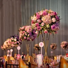 10 шт./лот, вазы для цветов, напольная металлическая ваза, растительный сушеный цветочный держатель, цветочный горшок, дорожный поводок для украшения дома/свадьбы, коридора, G111