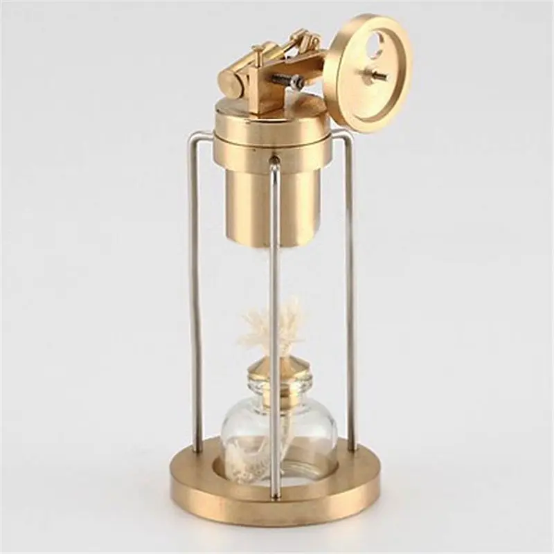 

120x60x55mm Microcosm Mini Live Steam Engine Brass Stirling Engine Model Physical Science School Educational Equipment New