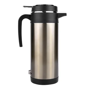 

12V/24V Electric Kettle1200ml In-Car Kettle Traveling Trip Coffee Tea Heated Mug Motor Hot Water For Car Or Truck Use waterkoker