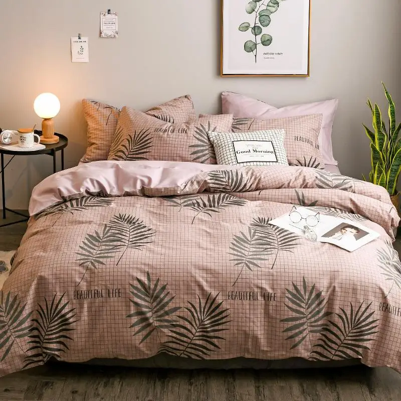 

Beddengoed King Queen Size Fundas Nordicas Cobertor Cotton Linen Bed Roupa Ropa De Cama Sheet And Quilt Bedding Set