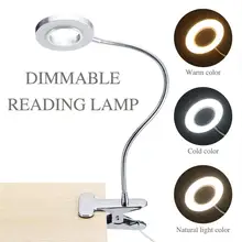 Clip lámpara de mesa LED lámpara de mesa Luz de tatuaje portátil permanente ceja luz para manicura USB herramientas de belleza para maquillaje de uñas Uso de cama