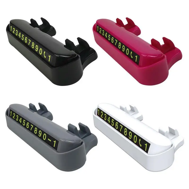 

Car Temporary Stop Sign Innovative Sign Solid Fluorescent Digital Function Detachable Luminous Number Mobile Phone Brackt