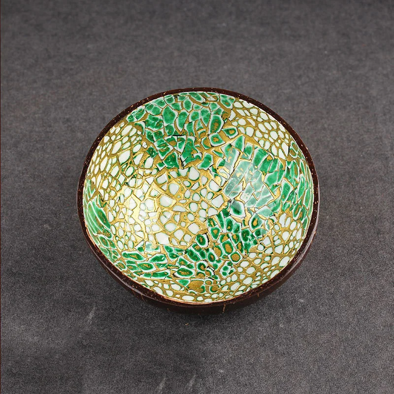 

Beautiful Natural Coconut Shell Bowl Fashion Home Decoration Storage Box home decoration small stuff candy Lucky star holder