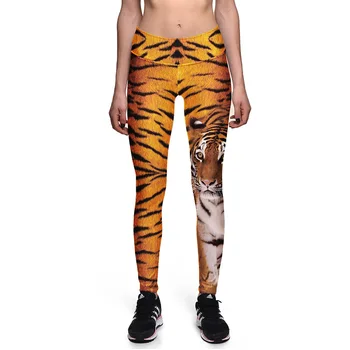 

Hot Sale Super Sexy Women Fitness Leggings Workout Pants Tiger Print Legging High Waist Elastic Skinny Leggins Size S-XXXL