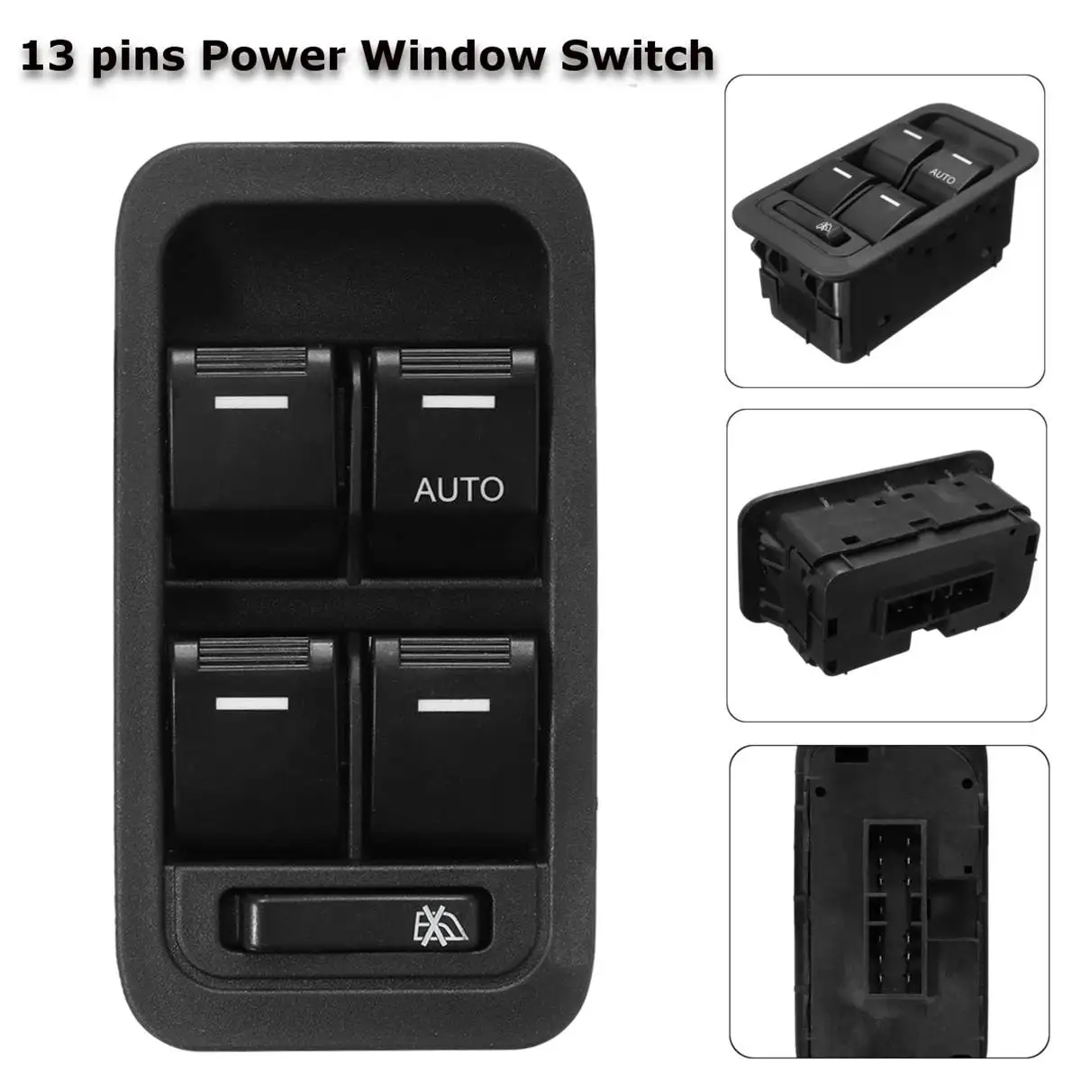 

4 PCS 13 Pins ABS Front Right Electric Power Window Switch For Ford Territory 2004-2011 MACH-WS-FD002