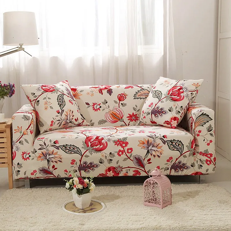 Buy Flexible Couch Sofa Cover Cute red black flower