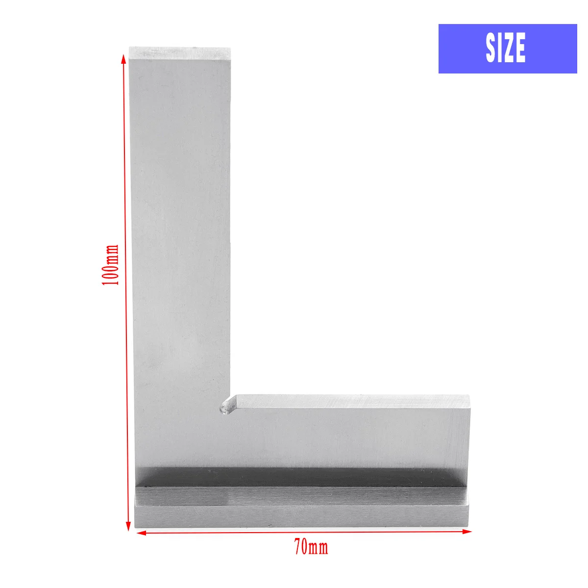 DIN875-0, 100x70 мм, угловая линейка, плоская угловая квадратная линейка, широкая база, вертикальная/горизонтальная измерительная линейка, металлические Деревообрабатывающие инструменты