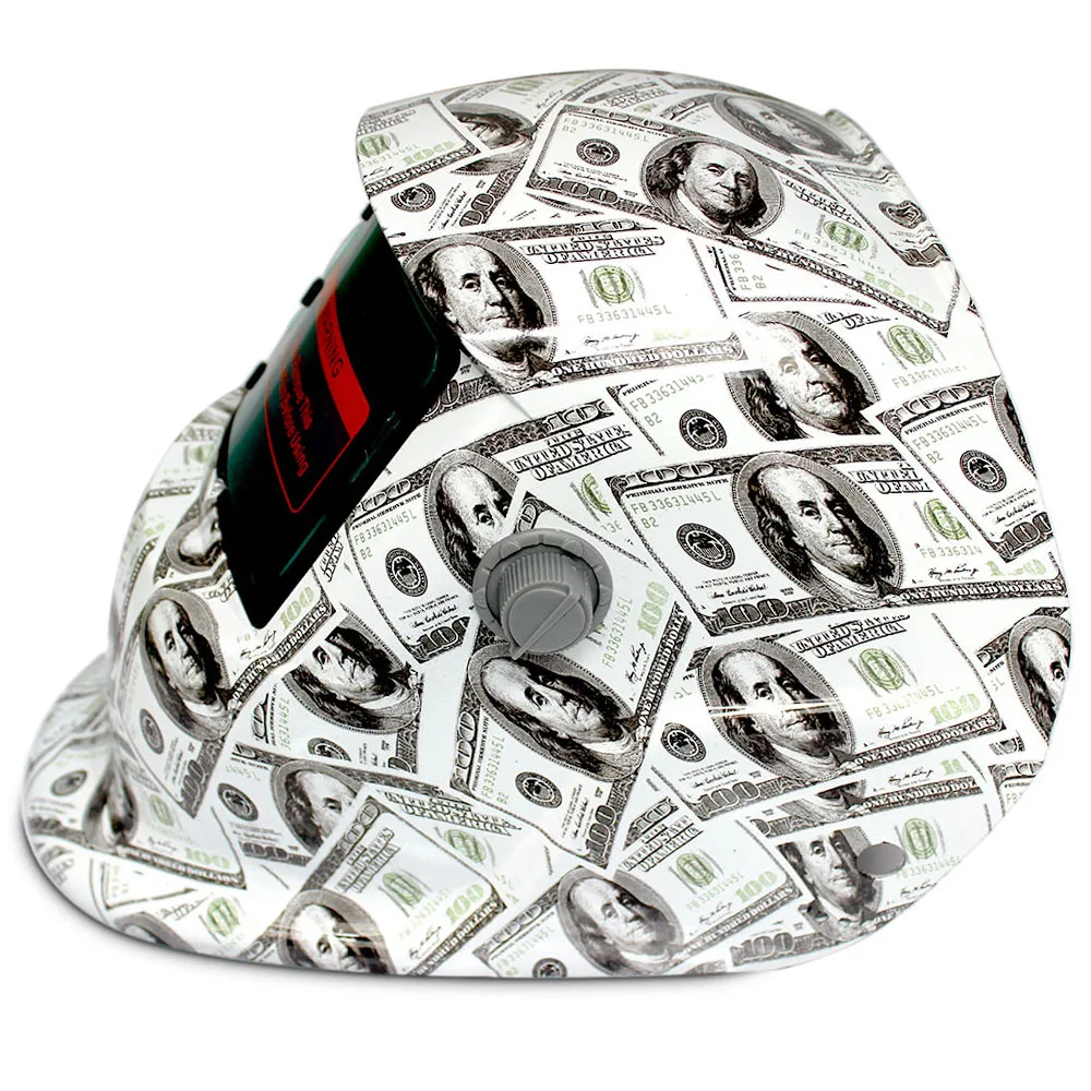 

American Dollar Welding Helmets Solar Energy Automatic Changeable Light Electric Welding Protective Helmet Mask