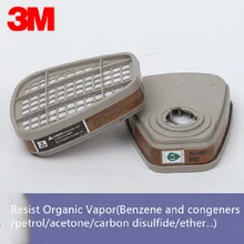 1/2/4/5 Pairs 3M 6001 Gas mask Filter Organic Vapor Respirator Filter Cartridges Assemble 3M 7502 6200 Respirator Weld Paint