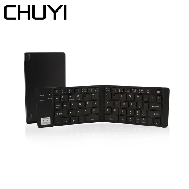 Special Price CHUYI Portable Folding Bluetooth Keyboard Wireless Mini Pocket Slim Foldable Keypad For IPhone IPad IOS/Android/Windows Tablet Special Price CHUYI Portable Folding Bluetooth Keyboard Wireless Mini Pocket Slim Foldable Keypad For IPhone IPad IOS/Android/Windows Tablet