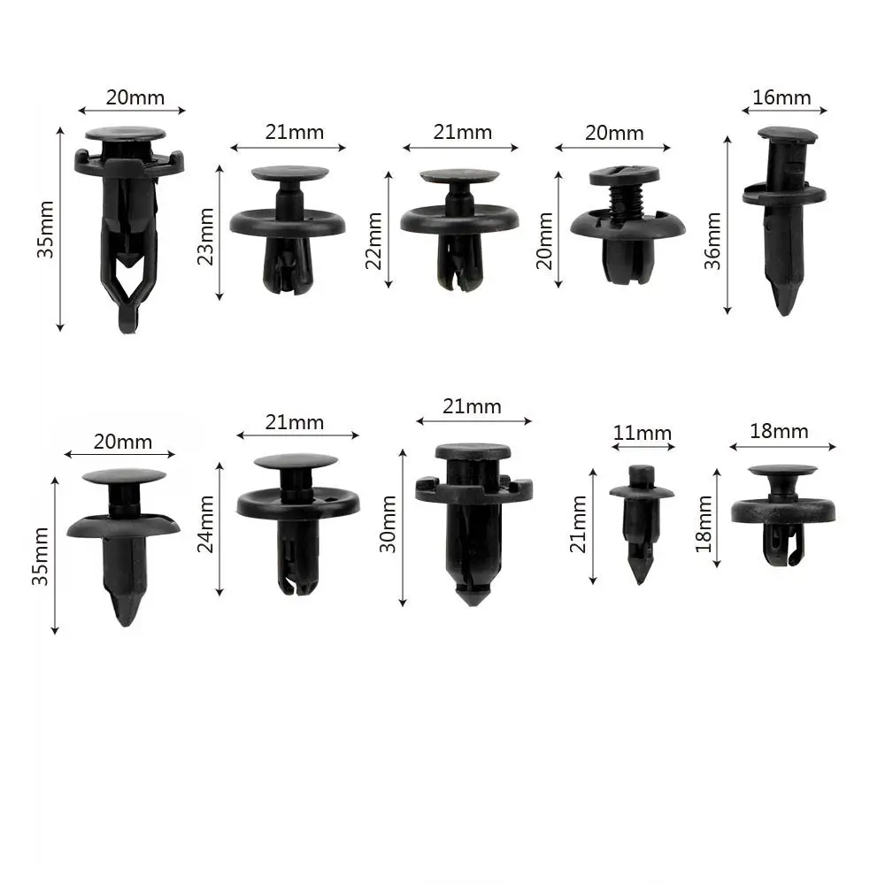 280 шт. решетка радиатора крепежа пластины винтовой зажим бампер автомобиля фиксированной зажим Push Тип Пряжка для Toyota Honda Lexus Audi Ford
