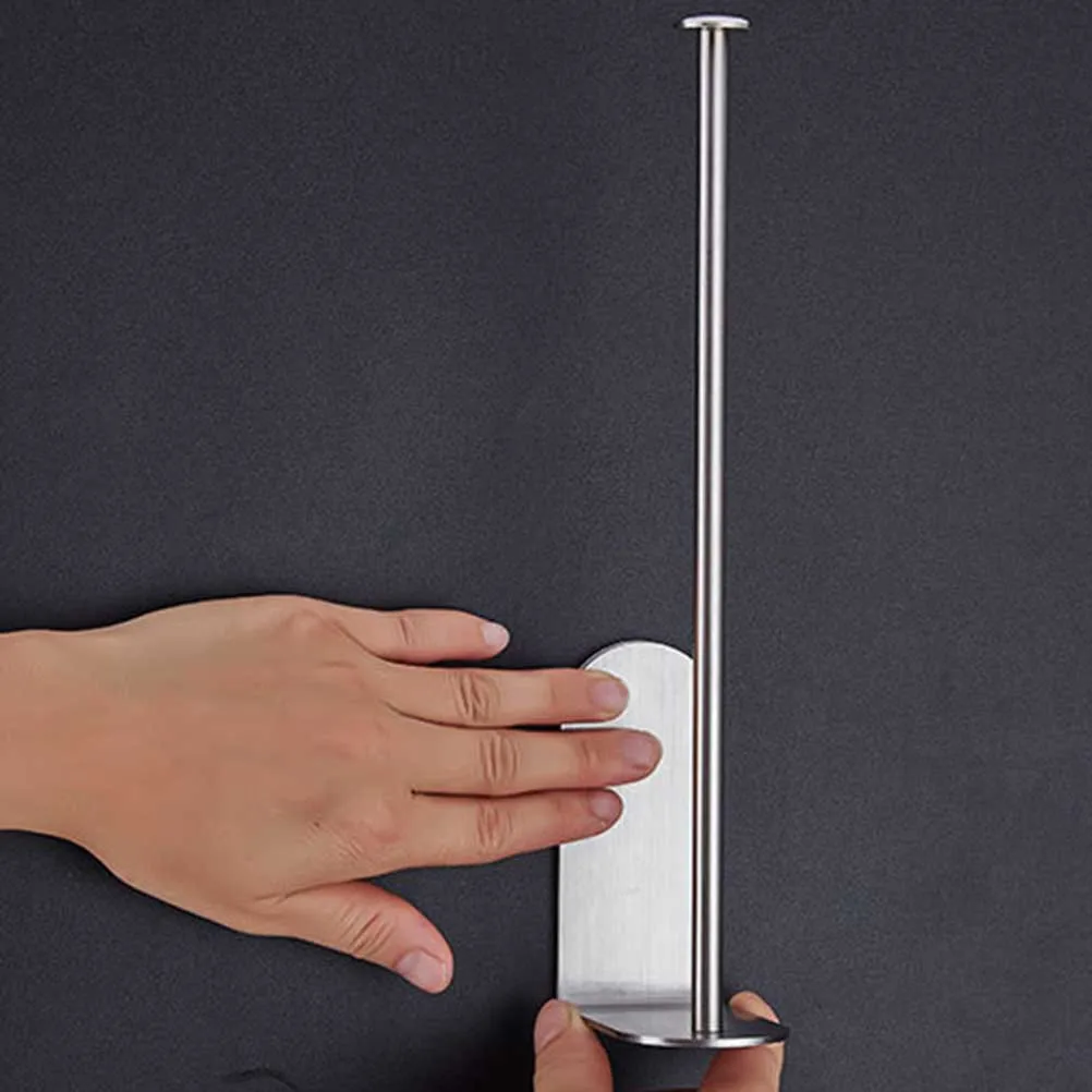 

Toilet Paper Holder 1 Pc Tissue Holder Self Adhesive Hanging Towel Sticky Paper Roll Hanger for Bathroom Kitchen Toilet