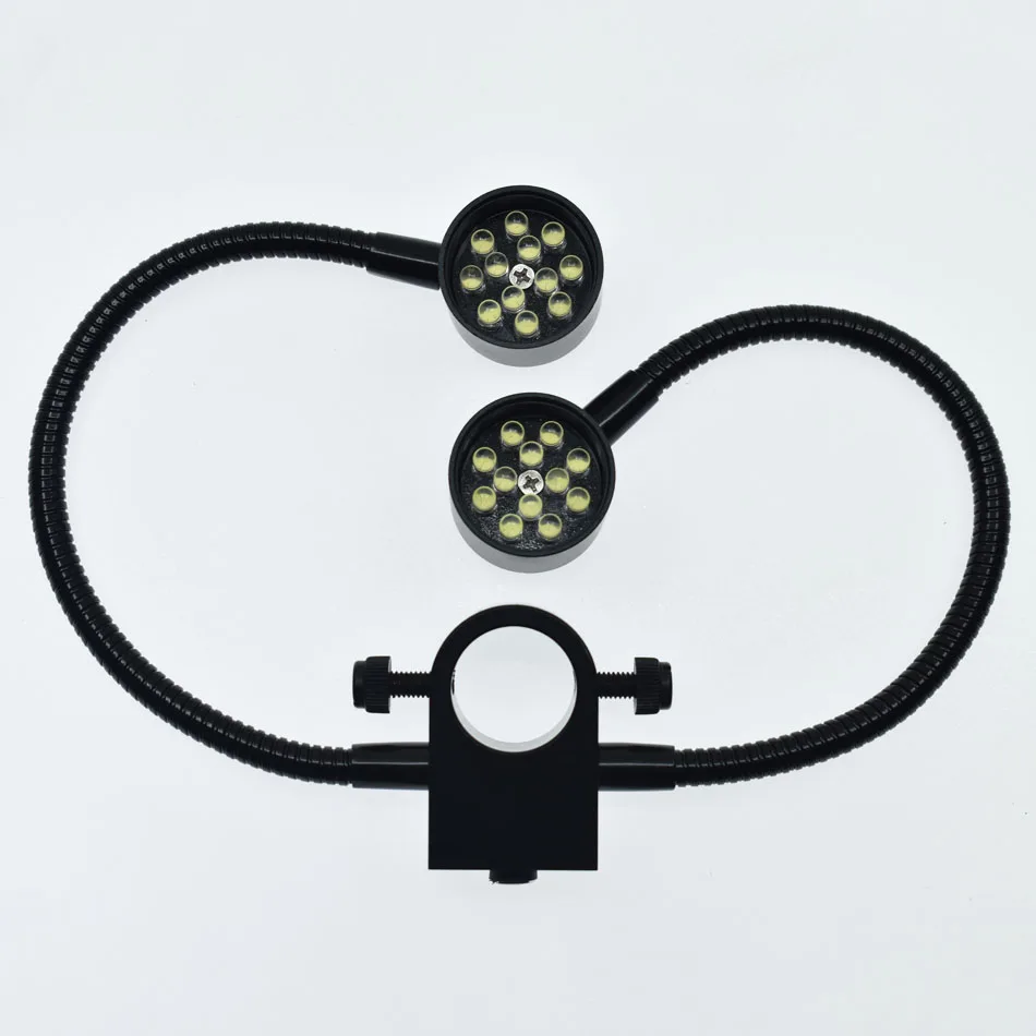 

Universal Double Tube Adjustable LED Light Source Flashlight 22MM 25MM 32MM for Industrial Video Stereo Microscope Camera Lens