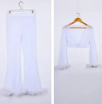 

Womens Sexy Lingerie Sets Nightwear Ladies See Through Cropped Tops Cover Up Pants