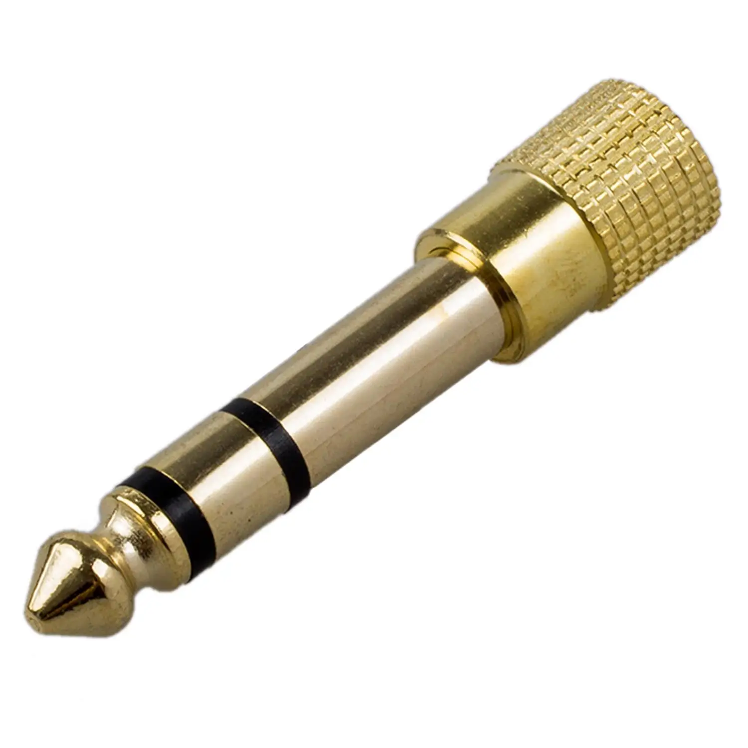 

BIFI-QUALITY HEADPHONE ADAPTER STEREO GOLD PLUG 1/4" (6.3mm) Male to 1/8" (3.5mm) Female