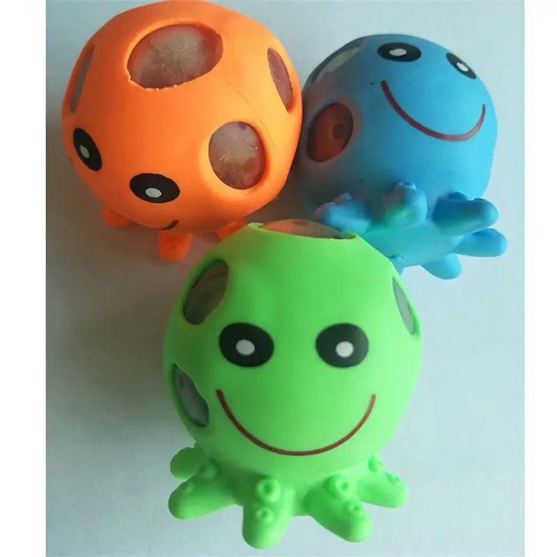 

Mini Decompression Animal Toy Pinch Animal Dinosaur Grape Detonating Beads Squeeze Vent Cartoon Toys - Random Colors