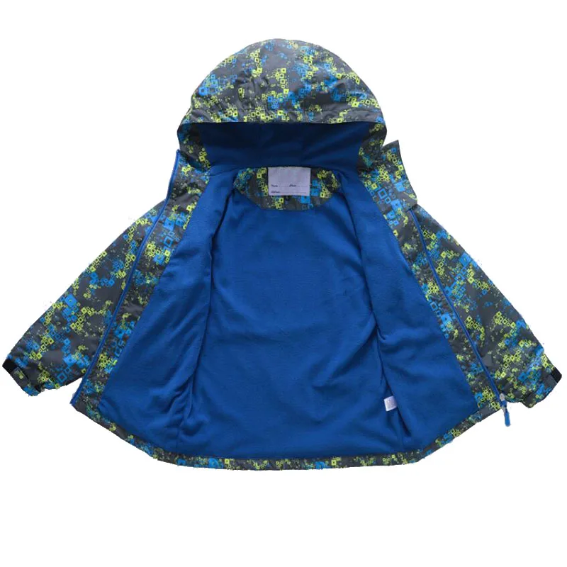Boy Outerwear Waterproof Windproof HoodieBoys Jackets 2019 Spring Kids Sport Jackets Children Polar Fleece Warm Coats
