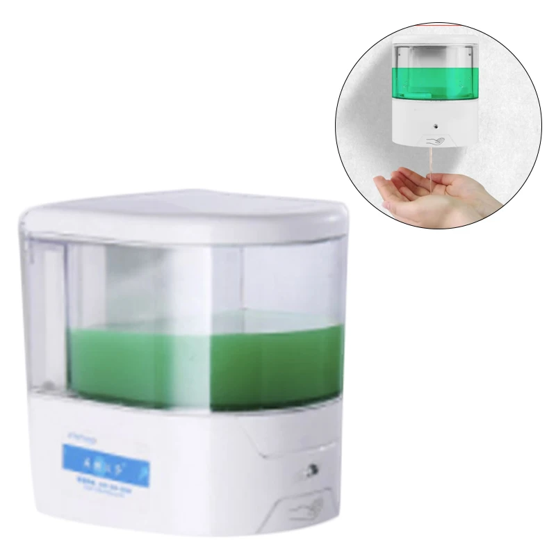 

600ml Wall-Mount Soap Dispenser Automatic IR Sensor Touchless Liquid Soap Lotion Pump For Kitchen Bathroom Home