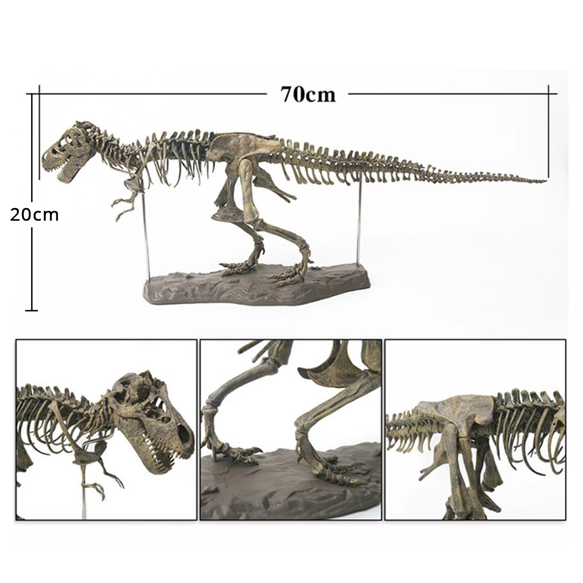 4D 2" /70 см ПВХ сборка Скелет динозавр моделирование животных модель игрушки подарки Детские Развивающие научная игрушка